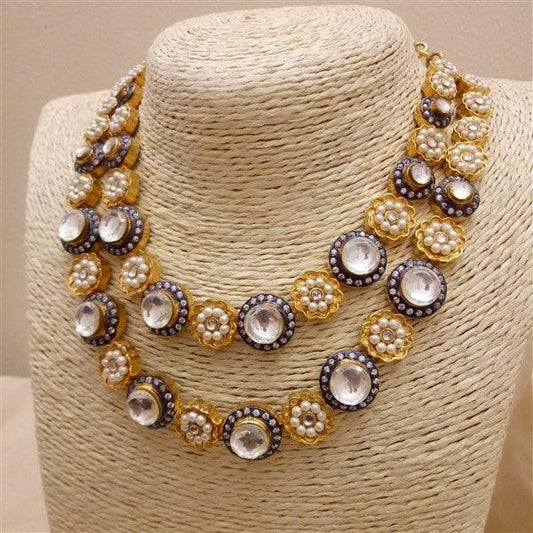 Kundan-Pearl Neckpiece-0