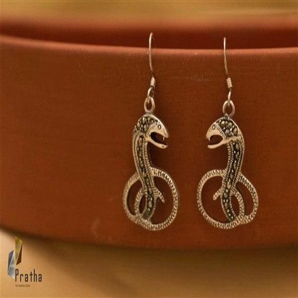 Marcasite Cobra Earrings-0